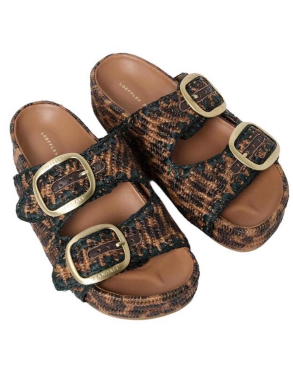 NEW In Box LOEFFLER RANDALL Women’s THEO Leopard Print Sandals 8.5 8 Shoes - Picture 3 of 13